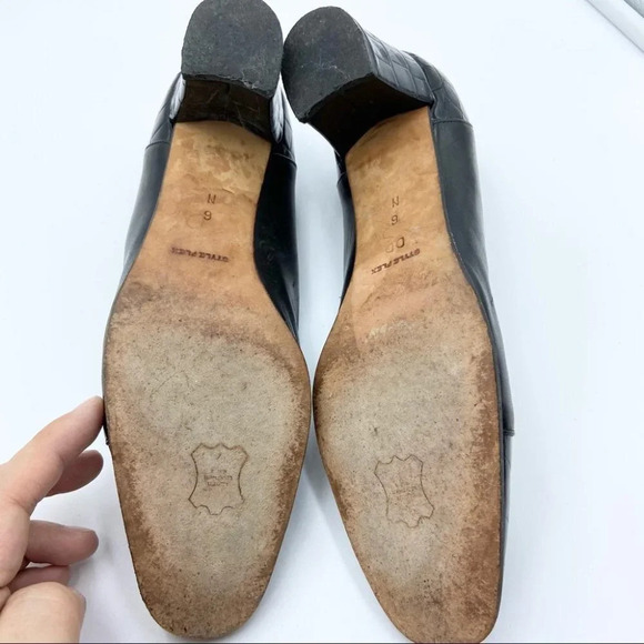 Vintage  Bally Mariner Croc Embossed Heel - Picture 13 of 15